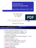 Introduction To Object-Oriented Programming COMP2011: Some New Features in C++11