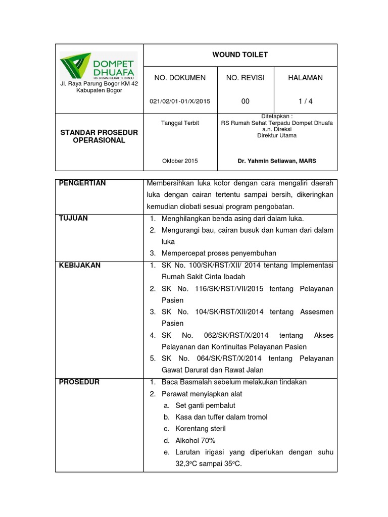 Wound Toilet PDF