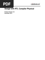 Cadence Design With RTL Compiler Physical PDF