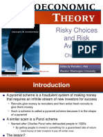 Risky Choices and Risk Aversion: Slides by Pamela L. Hall Western Washington University