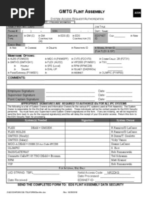Mainframe Request Form