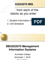 BBUS22070 Student Guide and Schedule