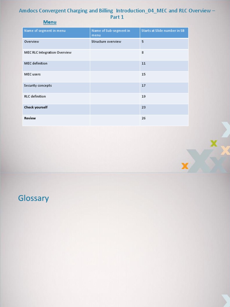 Amdocs Billing: MEC & RLC Overview | PDF | Invoice | Graphical User ...