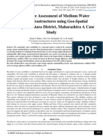 Performance Assessment of Medium Water Storage Infrastructures Using Geo-Spatial Techniques Satara District, Maharashtra A Case Study