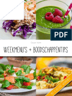 Weekmenus Boodschappentips