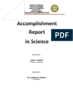 Accomplishment Report in Math