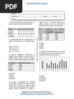 Simulado/atividade 40 Matemática para 4º e 5° ano