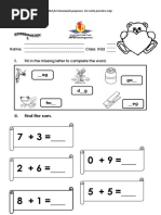 English & Math Practice Sheets