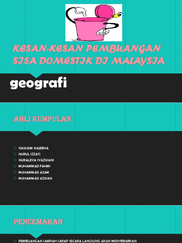 Kesan Kesan Pembuangan Sisa Domestik Di Malaysia Pdf