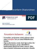 Twinspace Forum Kullanımı