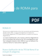 Criterios de ROMA para SII