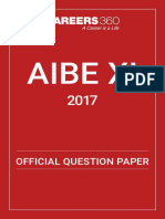 Aibe Sample Paper
