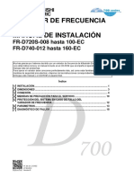 FR D700 Manual de Instalación