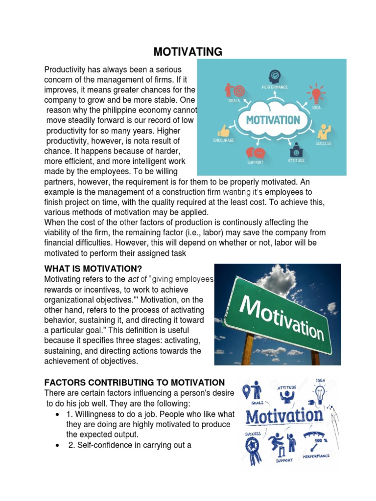 Motivating: What Is Motivation? | PDF | Motivation | Motivational
