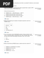 Database Programming With SQL - Teacher - English - Quiz - Section 2