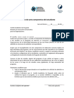 Formato de Carta Compromiso Del Estudiante PDF