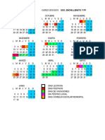 Calendario Escolar 2018 2019 Bachillerato y FP