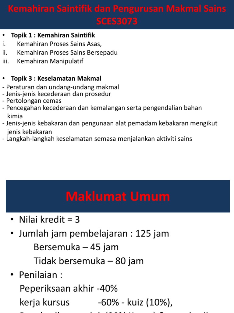 Keselamatan Makmal | PDF