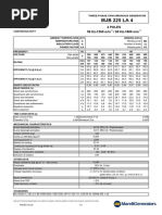 MJB 225 LA 4: 50 Hz-1500 Min / 60 Hz-1800 Min 4 Poles