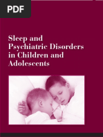 Sleep and Psychiatric Disorders in Children and Adolescents