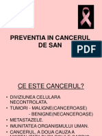 Preventia in Cancerul de San