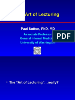 The Art of Effective Lecturing