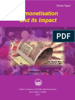 Demonetisation and Its Impact: Theme Paper