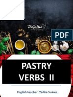 Vocabulary Pastry Verbs