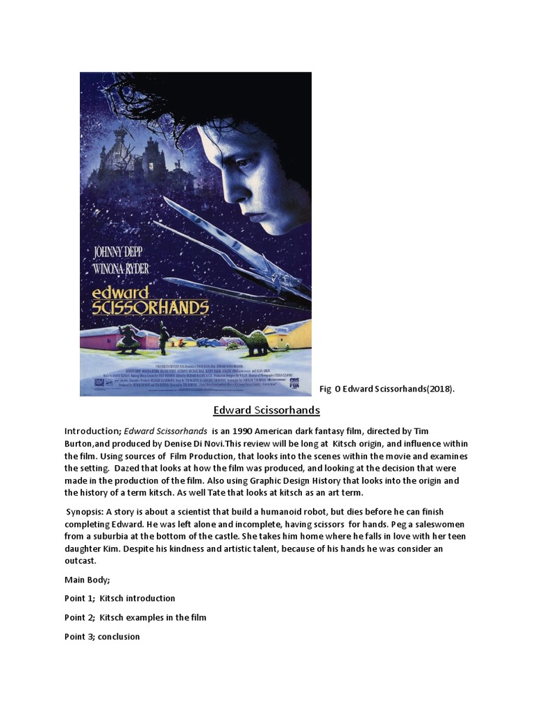 Kitsch Analysis in Edward Scissorhands | PDF | Avant Garde