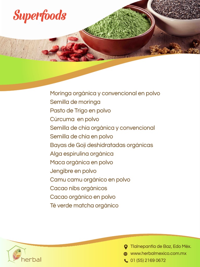 Lista Superfoods PDF PDF