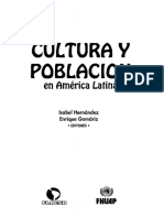 Cultura y Poblacion en America Latina