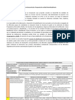 Ejemplo de Unidad Interdisciplinaria