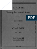 Albert J.B.-Twenty-four Varied Scales and Exercises For Clarinet PDF