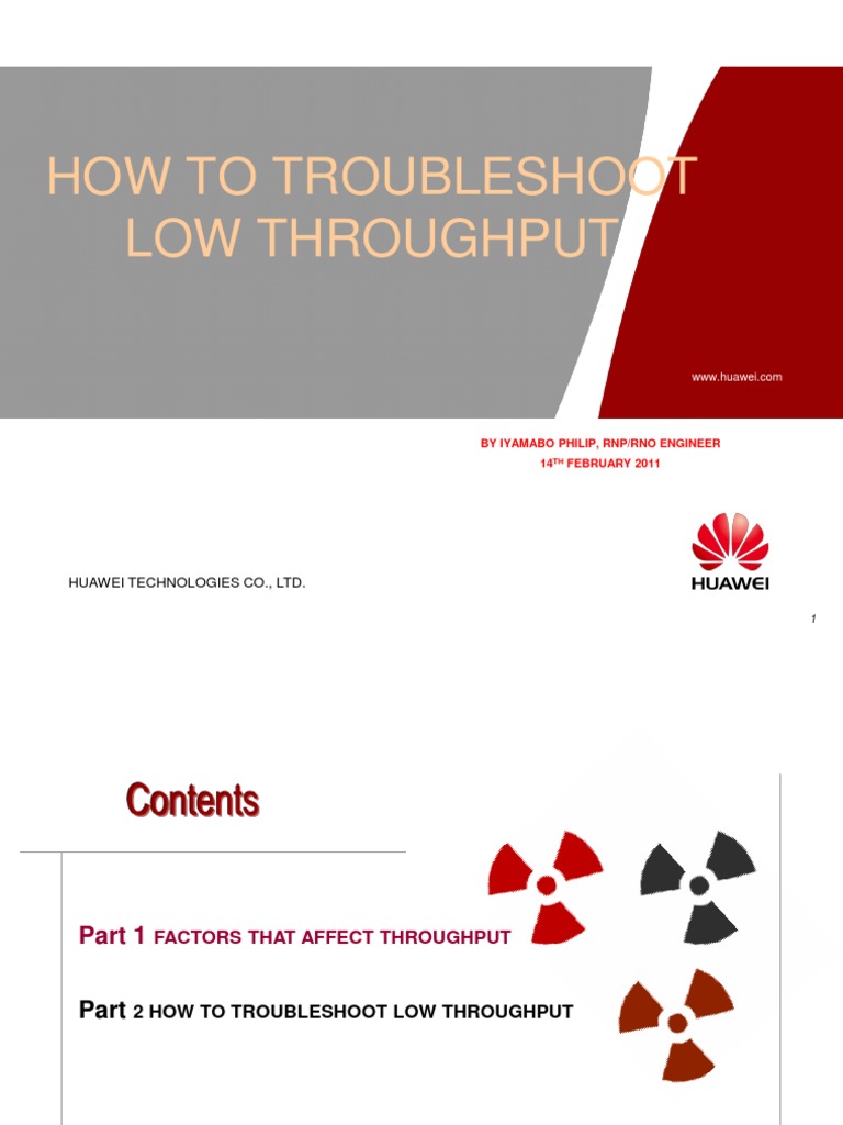 Troubleshooting Low Throughput Guide | PDF | Mimo | Information And ...