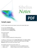 Sibelius - Notes PDF
