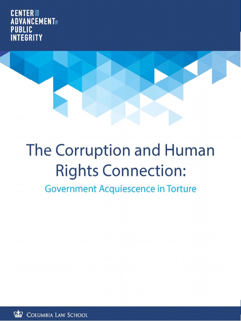 The Corruption and Human Rights Connection | PDF | Torture | Human Rights