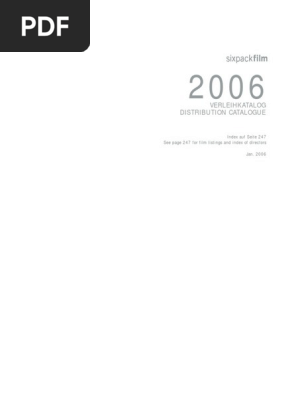 sixpackfilm catalog 2006 pdf