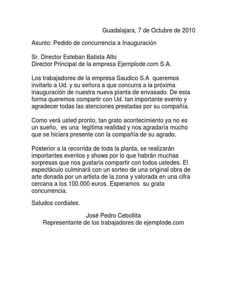 Cartas Formales  Escuelas  Educación avanzada