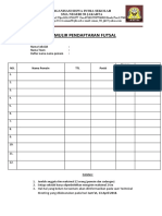 Formulir Futsal Tetralogi Sma58