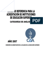 Marco de Referencia Acreditación 2007