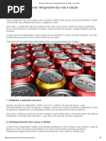 Entenda Porque Tomar Refrigerante Faz Mal à Saúde - Tua Saúde