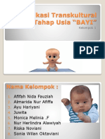 Aplikasi Transkultural Tahap Usia "Bayi"