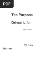 The Purpose Driven Life Book Review