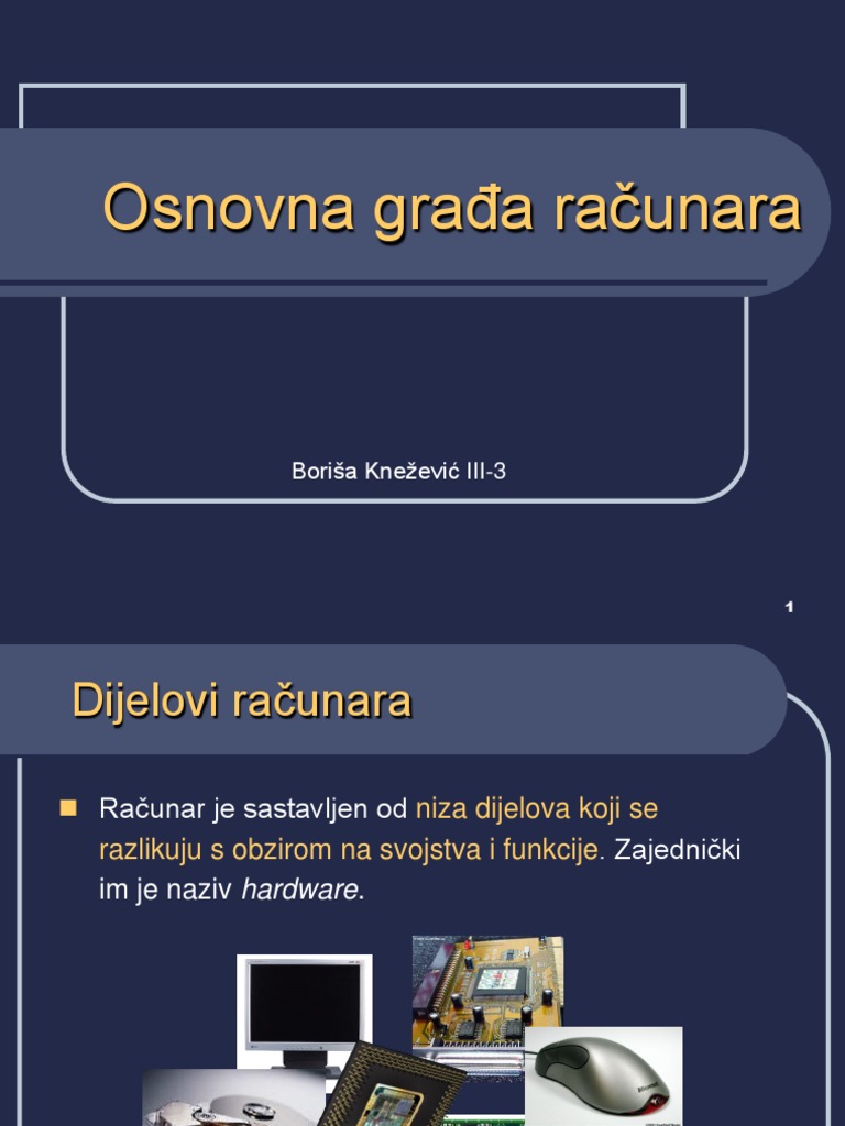 Osnovna Građa Računara | PDF