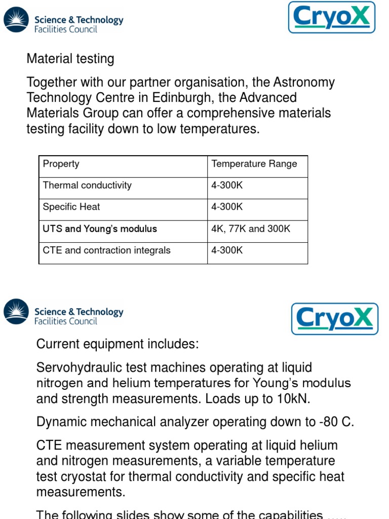 CTE Measurement in Low-Temperature Testing | PDF