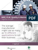 MRP PLM Quality & Maintenance