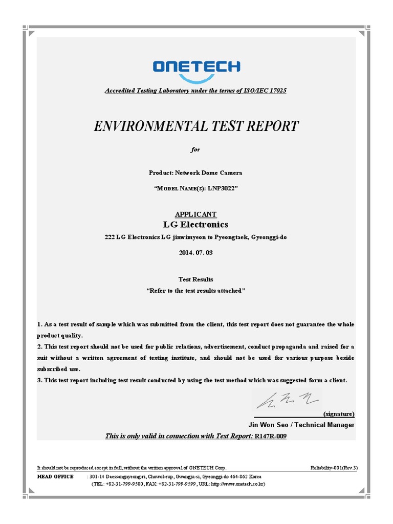 LNP3022 IP66 Report | PDF | Nature