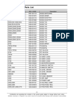 P5100 Electrical Part List PDF