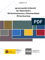 Programación infantil de televisión orientaciones y contenidos prioritarios