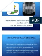 Trauma Dento Alveolar en Dientes Primarios